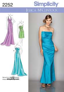 BRIDESMAIDS prom EVENING DRESS GOWN SEWING PATTERN  