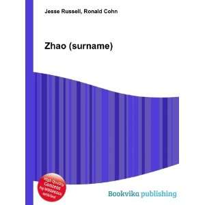  Zhao (surname) Ronald Cohn Jesse Russell Books