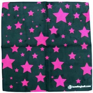   bowlingball Pink Stars Suede Microfiber Towel