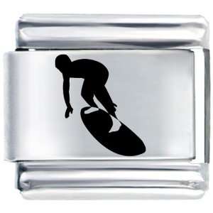  Pugster Surfer Silhouette Italian Charms Pugster Jewelry