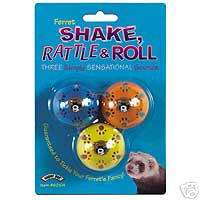 62104 Super Pet Ferret Cat Toy Ball Bell Shake Rattle  