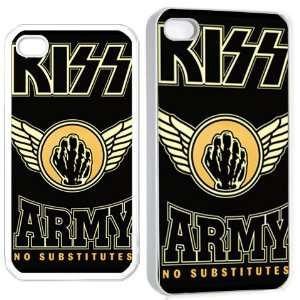  kiss army iPhone Hard 4s Case White Cell Phones 