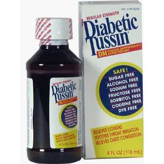  Diabetic Tussin DM, Cough Suppress/Expector,Reg Str 4oz 