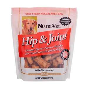  Nutri Vet Hip & Joint Peanut Butter Wafer with Glucosamine 