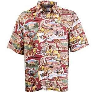   Gophers Tropical Scenic College Button Up Shirt