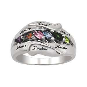  Engravable Marquise Birthstone Ring Jewelry