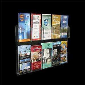 30 pocket Wall mount tri fold brochure holder rack display Multi 
