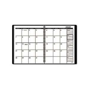 Monthly Planner, Black, 6 7/8 x 8 3/4, 2012