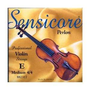 Super Sensitive Sensicore Violin Strings Set, Thin, Ball E 4/4 Size