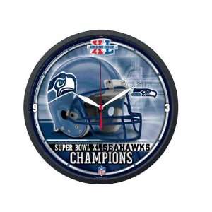   Seahawks Super Bowl Champions 12 Round Clock