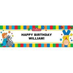 Caillou Personalized Birthday Banner Standard 18 x 61 
