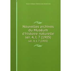   1905) MusÃ©um national dhistoire naturelle (France) Books