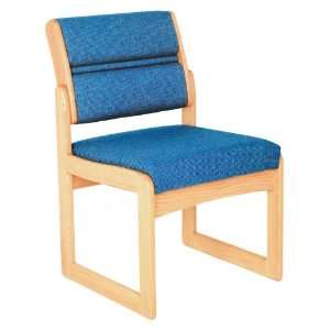  Wooden Mallet DW2 1D Valley Series Armless Guest Chair 