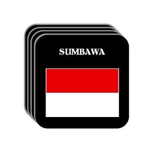  Indonesia   SUMBAWA Set of 4 Mini Mousepad Coasters 