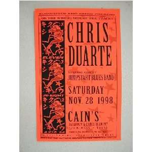  Chris Duarte Handbill Poster Cains Tulsa 