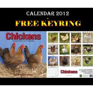  Chickens Calendar 2012 + Free Keyring AVONSIDE Books