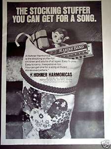 1977 Hohner Marine Band Harmonica Stocking Stuffer ad  