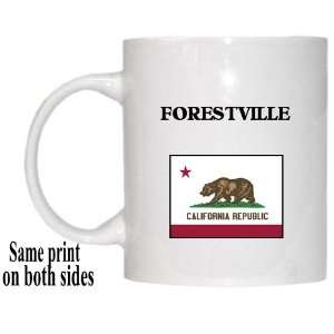  US State Flag   FORESTVILLE, California (CA) Mug 