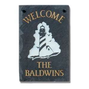  The Stone Mill Personalized Welcome Lighthouse Slate 
