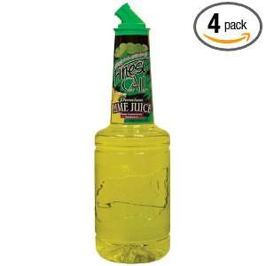 Finest Call Lime Juice, 33.81 Ounce Bottles (Pack of 4)  