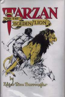   THE GOLDEN LION 1ST/1ST 1923 BURROUGHS W/DJ BEAUTIFUL BOOK  