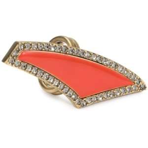  Paige Novick Pink Triangles Pave Detail Ring, Size 6 