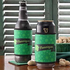   Personalized Irish Pride Foam Can and Bottle Coolers