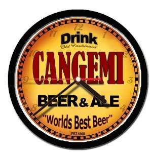  CANGEMI beer and ale cerveza wall clock 