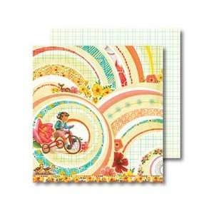   Double Sided Paper with Border Strip   Memory Lane