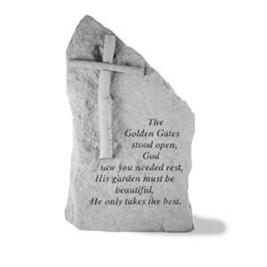 The Golden Gate Stood Open   Memorial Stone Totem   