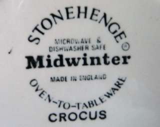 Midwinter Stonehenge Crocus Bread & Butter Plates  
