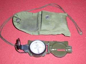 MILITARY STOCKER & YALE MAGNETIC COMPASS LENSATIC 81 SURPLUS ARMY 