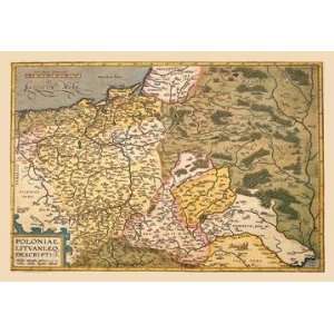 Exclusive By Buyenlarge Map of Poland and Eastern Europe 24x36 Giclee 