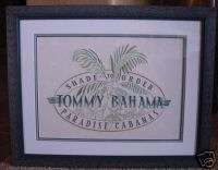 TOMMY BAHAMA PARADISE CABANAS Limited Camp Art RARE*  