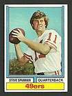 1974 Topps   Steve Spurrier #215 San Francisco 49ers