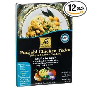 Asian Heritage Punjabi Chicken Tikka (Ginger & Lemon Chicken), 2 Ounce 