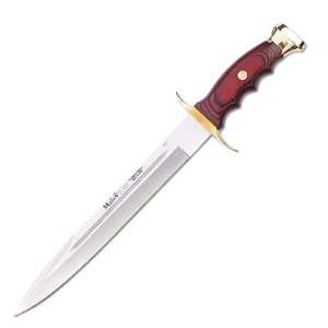   Blade Knife, Coral Packwood and Brass 