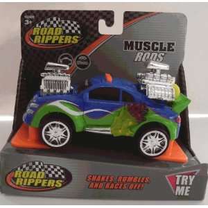  Road Rippers ~ Muscle Rods ~ Blue & Green Toys & Games