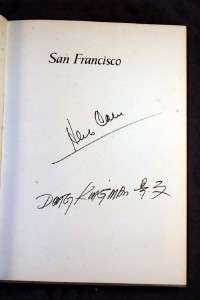   On Golden Hills Herb Caen & Dong Kingman 1st Signed by Both  