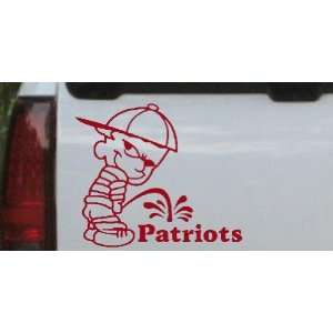 Pee On Patriots Car Window Wall Laptop Decal Sticker    Red 8in X 7 