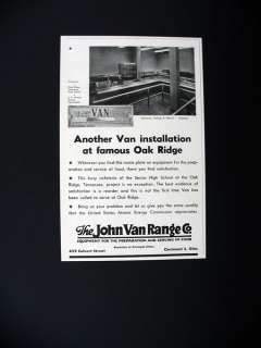   Oak Ridge TN High School Cafeteria 1960 print Ad advertisement  