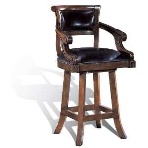  Legion Furniture Bar Stool with Brown Leather Everything 