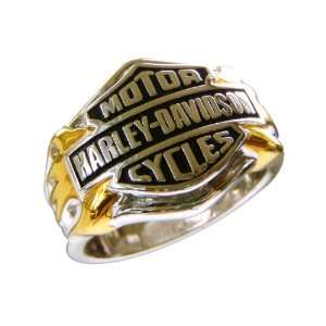  Sterling Silver Harley Davidson Mens Logo Ring Jewelry