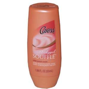  Caress White Peach Cream Whipped Souffle Body Wash Case 