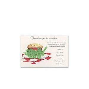  Cheeseburger & Fringe Adult Birthday Invitations Health 