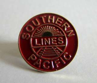Southern Pacific Lines Slogan Train Push Pin Lapel Pin  