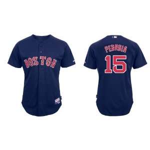 Boston Red Sox #15 Dustin Pedroia Blue 2011 MLB Authentic Jerseys Cool 