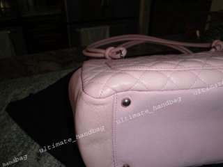 AUTH CHANEL PINK/BLACK CAMBON MEDIUM TOTE EXCELLENT  