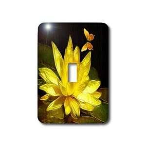 SmudgeArt Fractalius Flower Designs   Lotus Blossom   Light Switch 