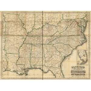  Civil War Map Perrines new topographical war map of the 